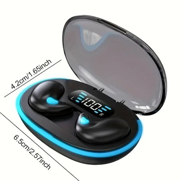 Ultra-Thin Wireless Bluetooth Headphones with Open-Air Sound, Wireless 5. 0 - Picture 4 of 6